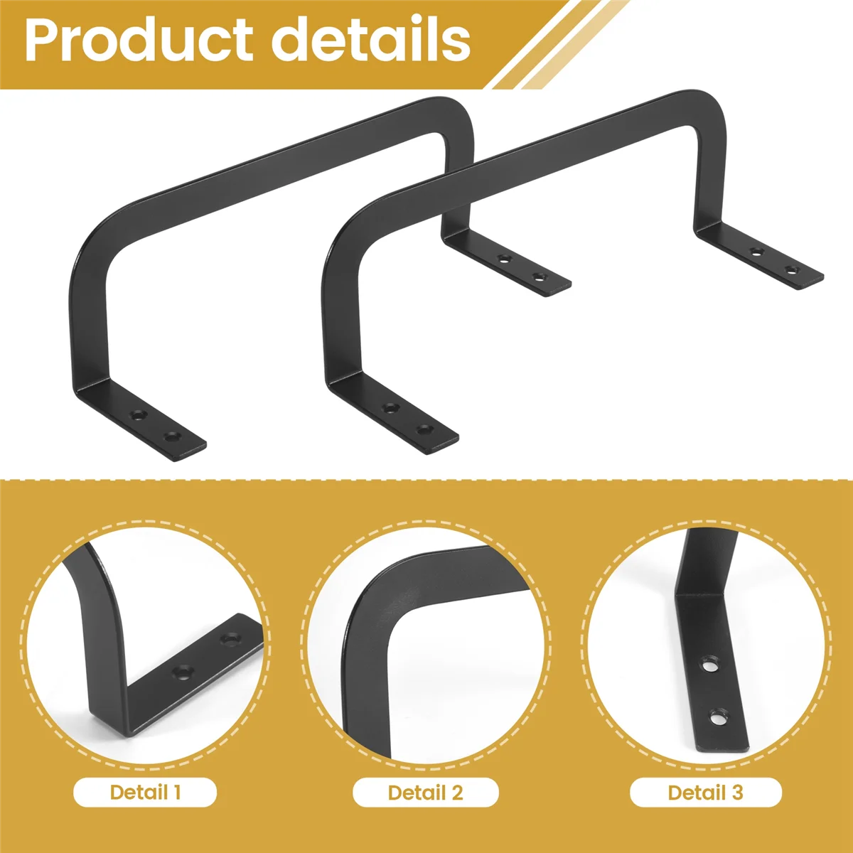 RUAI 2Pcs Mattress Slide Stopper, Metal Mattress Retainer Bar for Adjustable Beds, Keep Mattress From Sliding