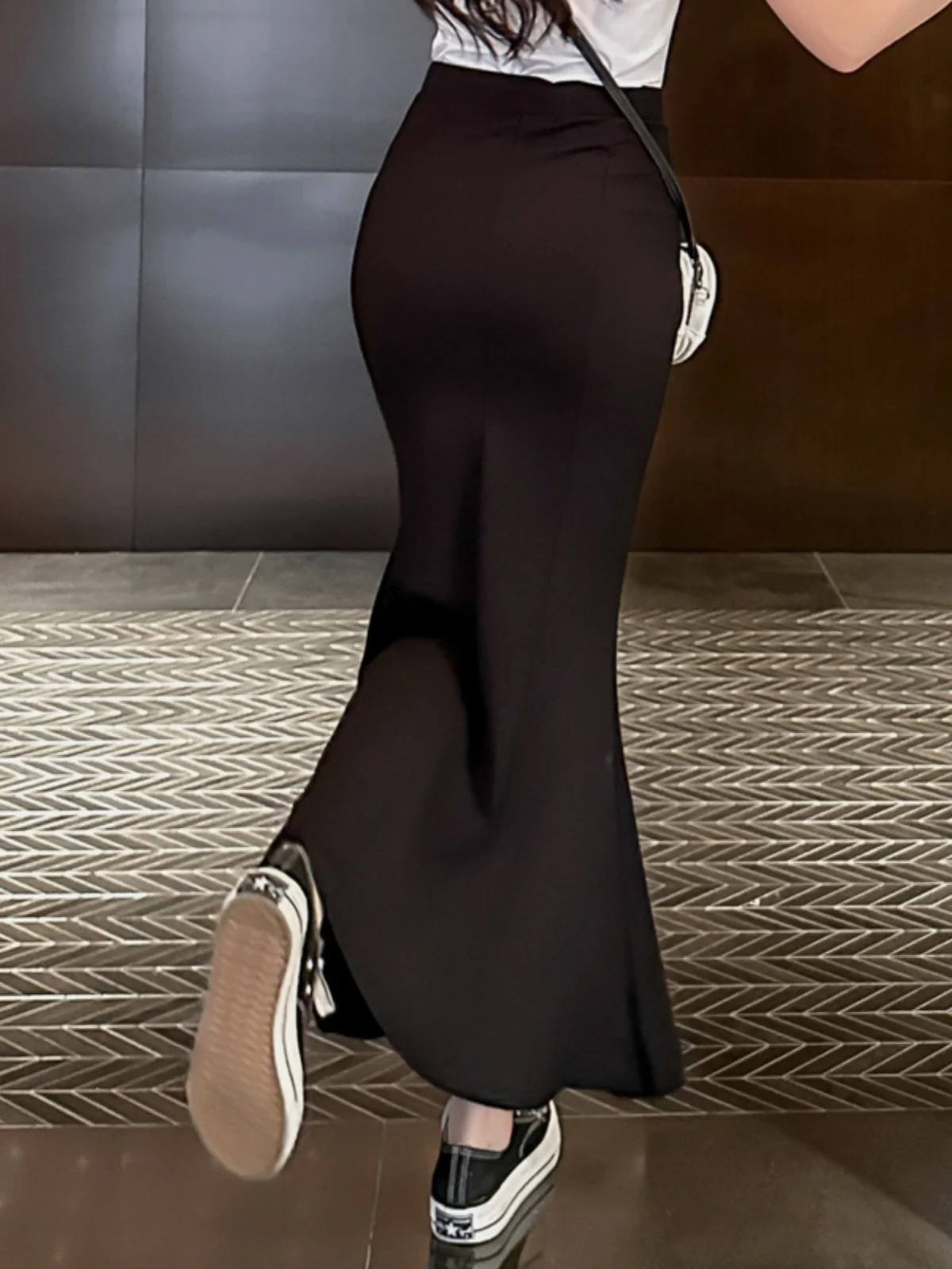 

Женская юбка трапециевидной формы с высокой талией, дизайн в стиле ретро, длинная хлопковая юбка, весна-лето, мода