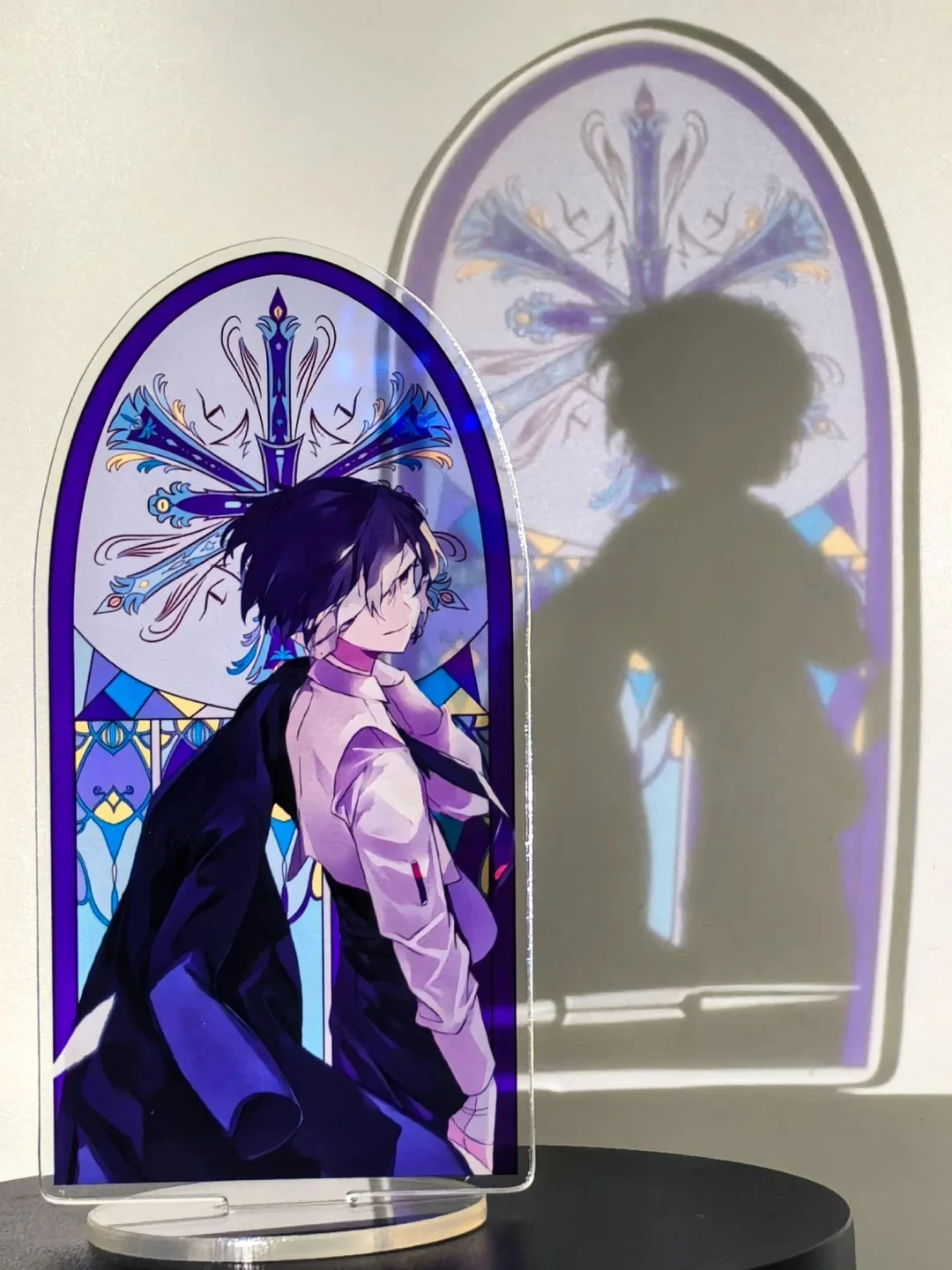 Bungo Stray Dogs Stained Window Acrylic Stand Dazai Osamu Nakahara Chuuya Figure Display Anime Goods Collection Desk Decoration