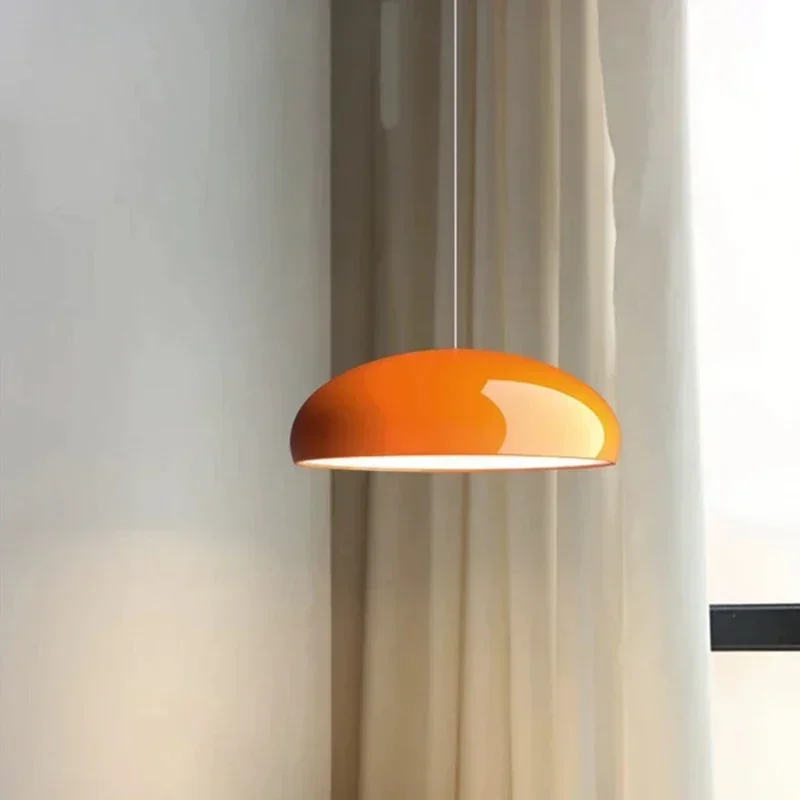 Nordic LED Pendant Light Orange Hanging Lamp E27 Blub For Living Room Dining Room Hotel Caffee Home Lighting Decor Fixtures