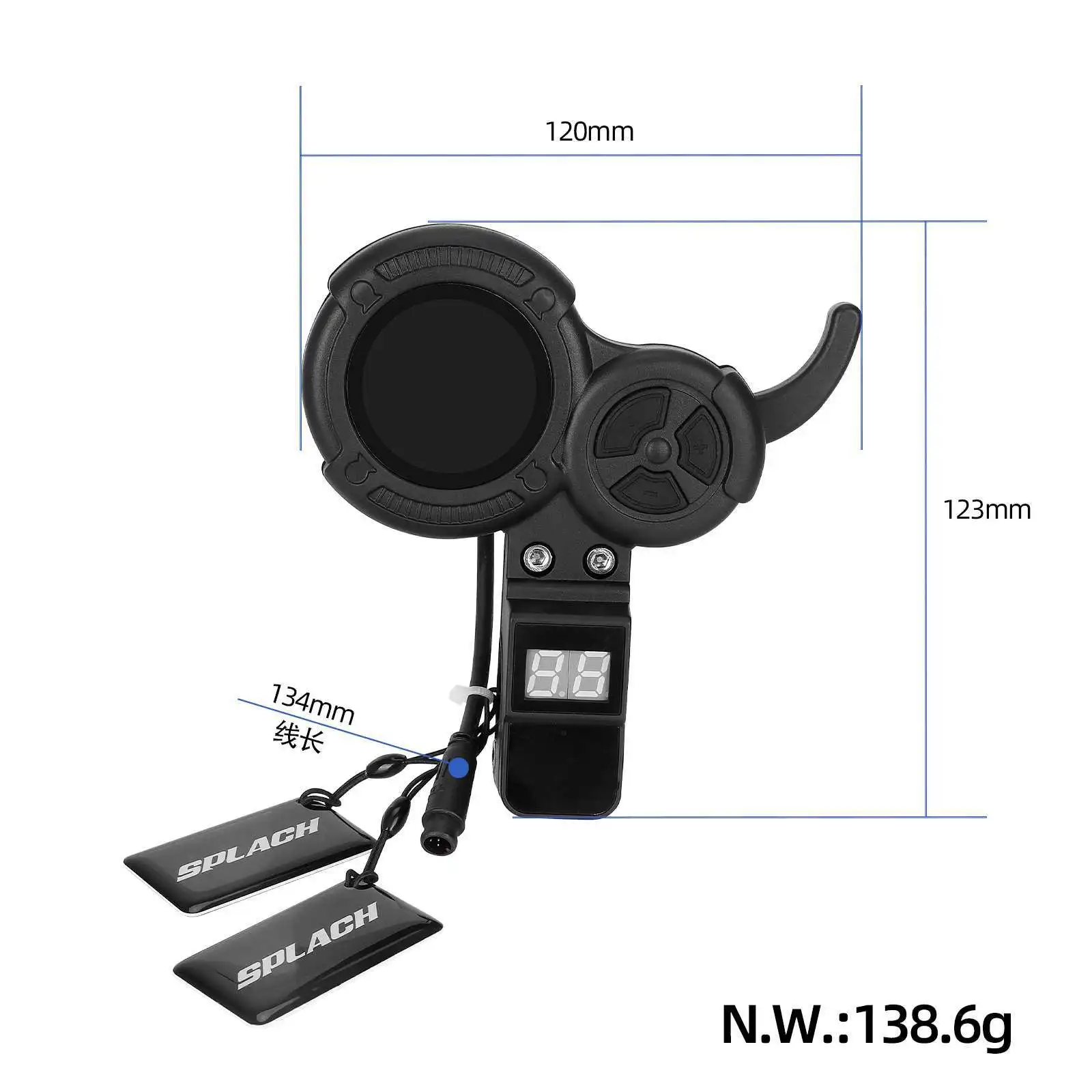 6-pin Display LED Throttle NFC Card For VSETT ZERO 10 8X 10X Z8PRO/10 VDM Electric Scooter Parts