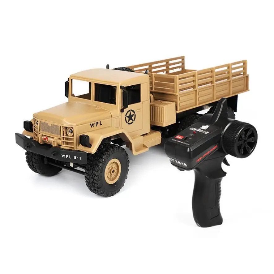 WPL B16 2.4G Military Truck Car Kit Off-Road Utility Rc Vehicle Toy 1:16 Radio Control Car Toys Model RC Climbing Car Truck