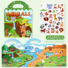 Autocollants Réutilisables : Univers Animalier