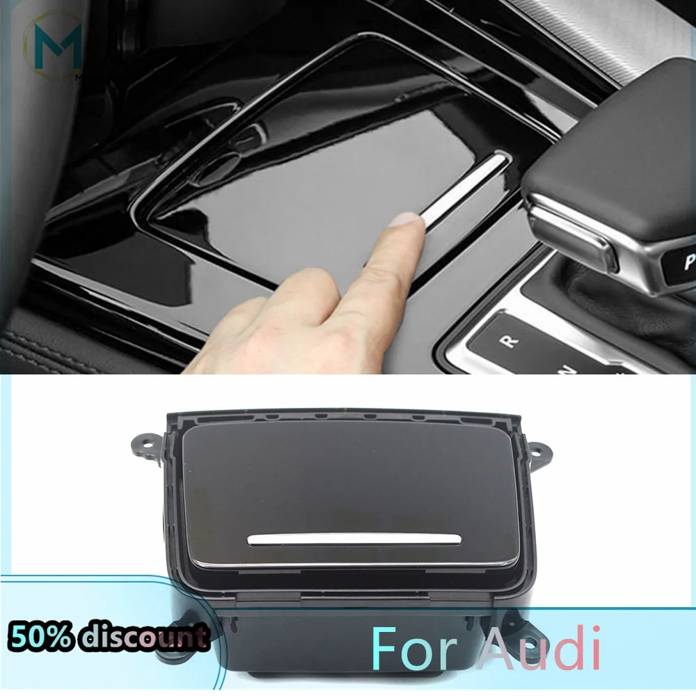 Central Control Lacquer Black Decorative Panel Storage Box Miscellaneous Box For Audi A4 B9 A5 Q5