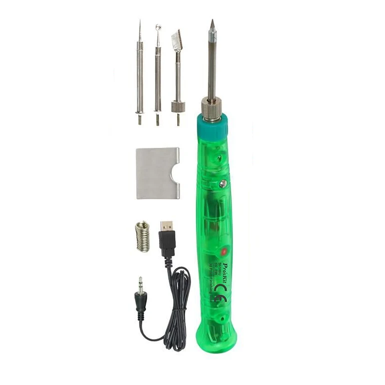 

Pro'skit SI-169U 3D Printing Finishing Tool Maintenance Soldering Iron Group Tools 8W Handheld USB Electric Soldering Iron Set