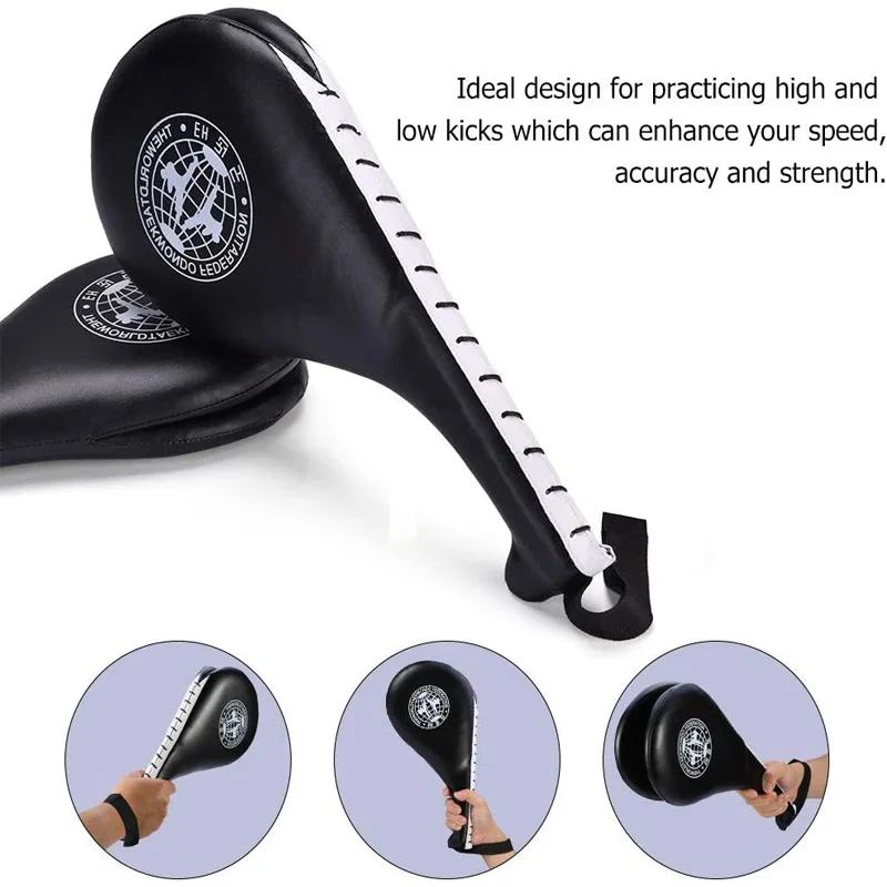2pcs Taekwondo Kick Target Pad Target Karate Boxing Kids Training Practise Leather Hitting Target Martial Arts Training Sports