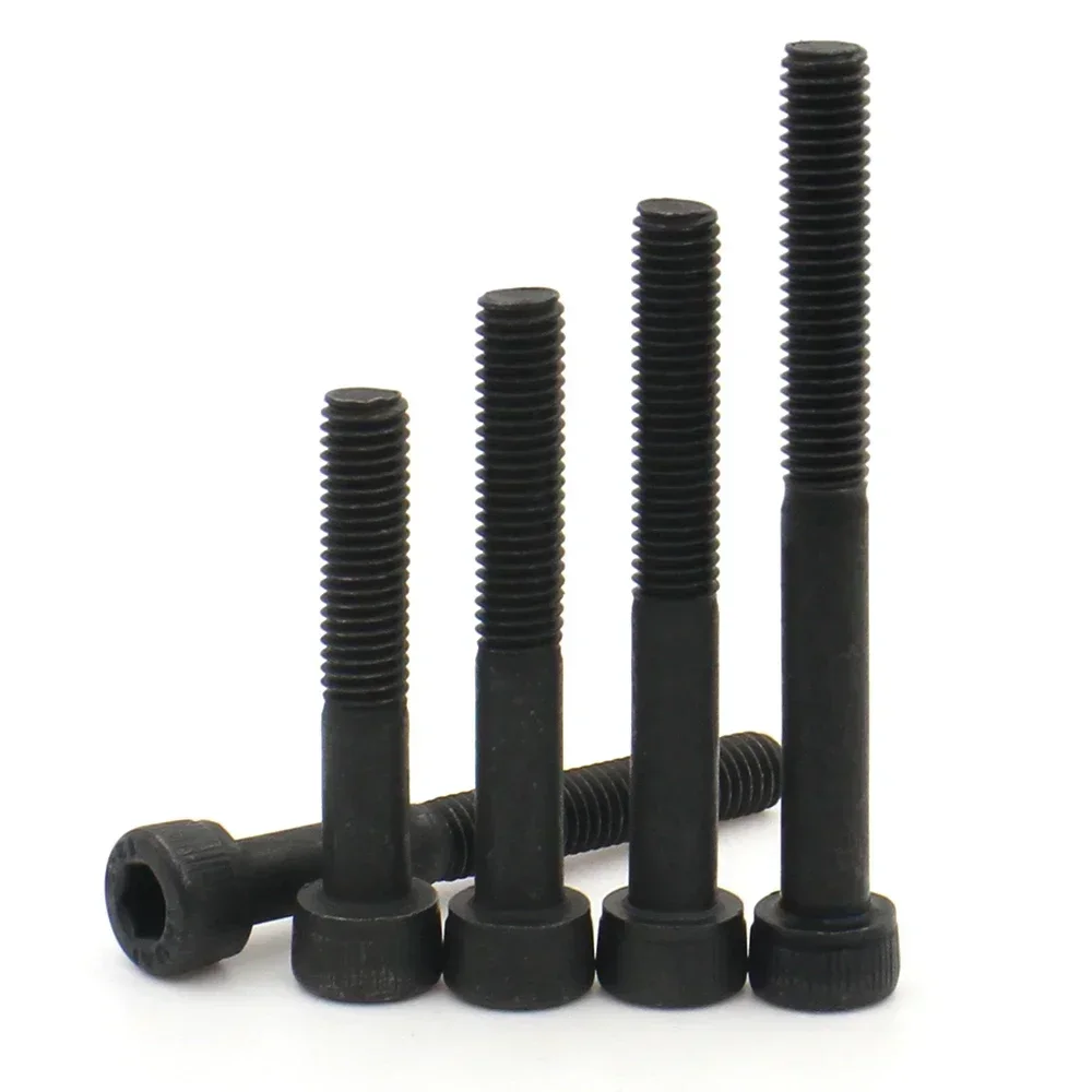 M3 M4 M5 M6 M8 Grade 12.9 Carbon Steel Lengthened Long Allen Hexagon Hex Socket Cap Head Half Thread Screw Bolt L=30-200mm