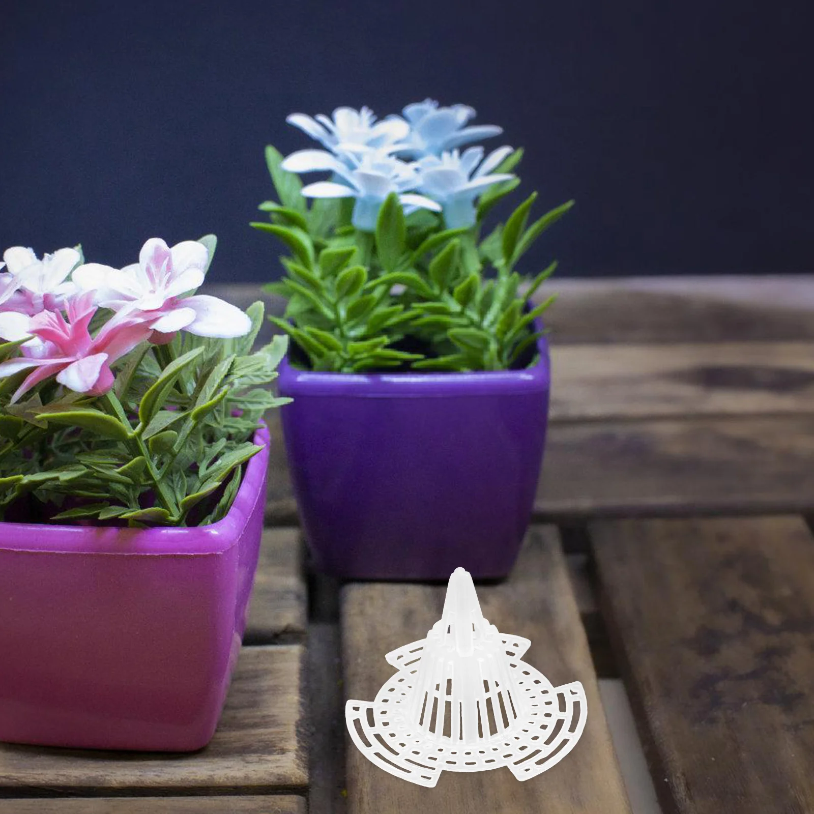 

25 Pcs Drain Basket Gasket Flower Pot Water Tray Mesh for Plant Pots Green Plants Plastic Drainage Parliky