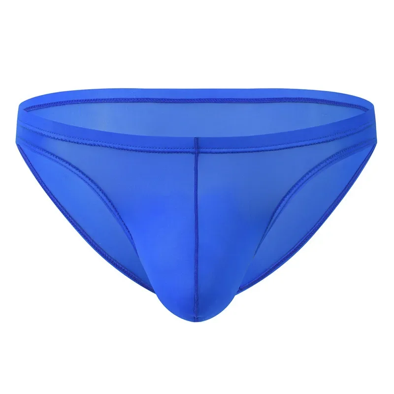 Wholesale adult sexy panties Euro pants head ultra-thin ice silk triangle pants transparent sexy panties solid triangle pants