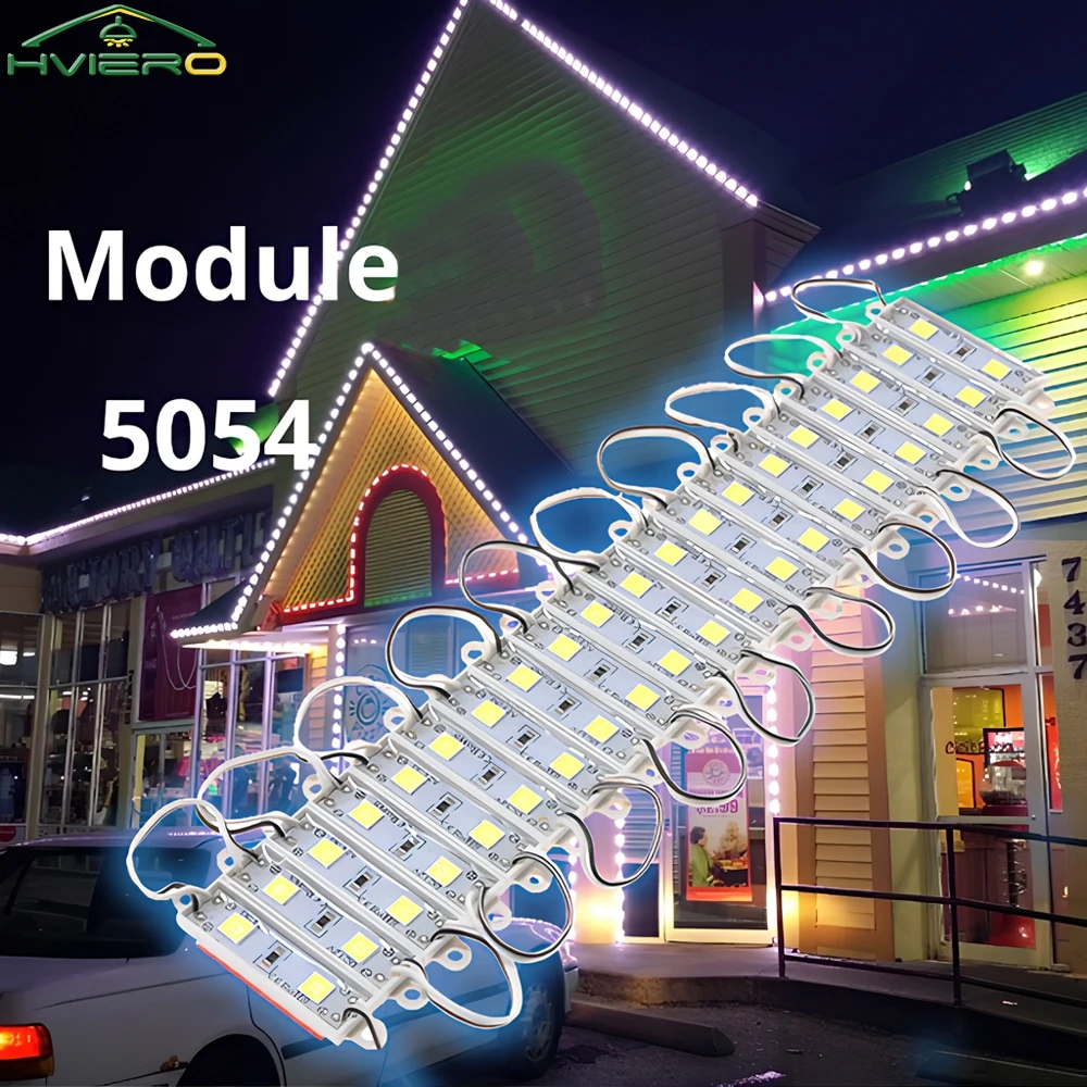 20 Stücke Mini Led TV Lampen Modul DC 12 V 5054 2LED Module Wasserdichte Hintergrundbeleuchtung Werbung Lichter Design Hellere als 5050 3528