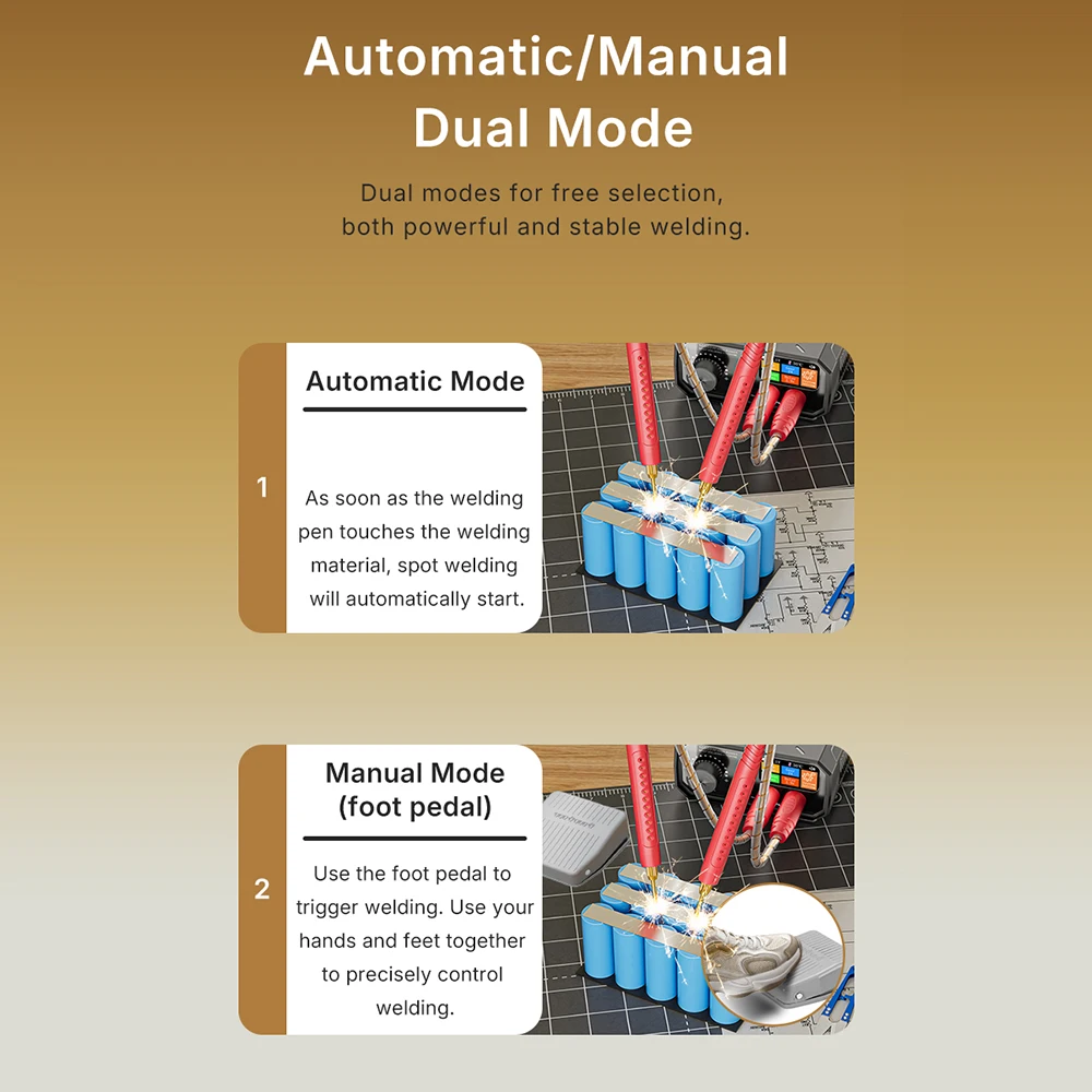 10000 واط المحمولة دواسة بقعة لحام TK-20P نوع-C قابلة للشحن 18650 بطارية ليثيوم لتقوم بها بنفسك النيكل ورقة ماكينة لحام نقطي