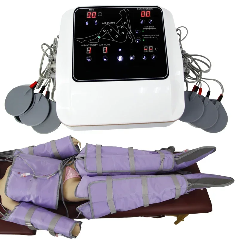 Lymphatic Drainage Machine with Purple Infrared for Body Massage Slimming Device
