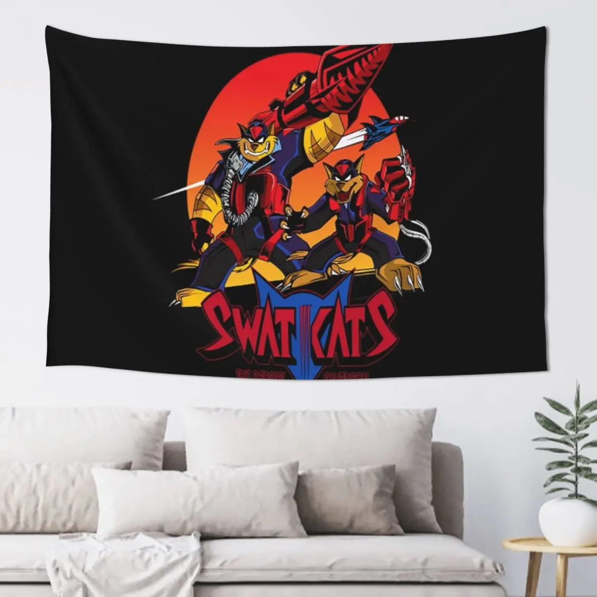 

Swat Kats T-ShirtThe Radical Squadron Tapestry Kawaii Room Decor Room Decorations Bedrooms Decor Tapestry