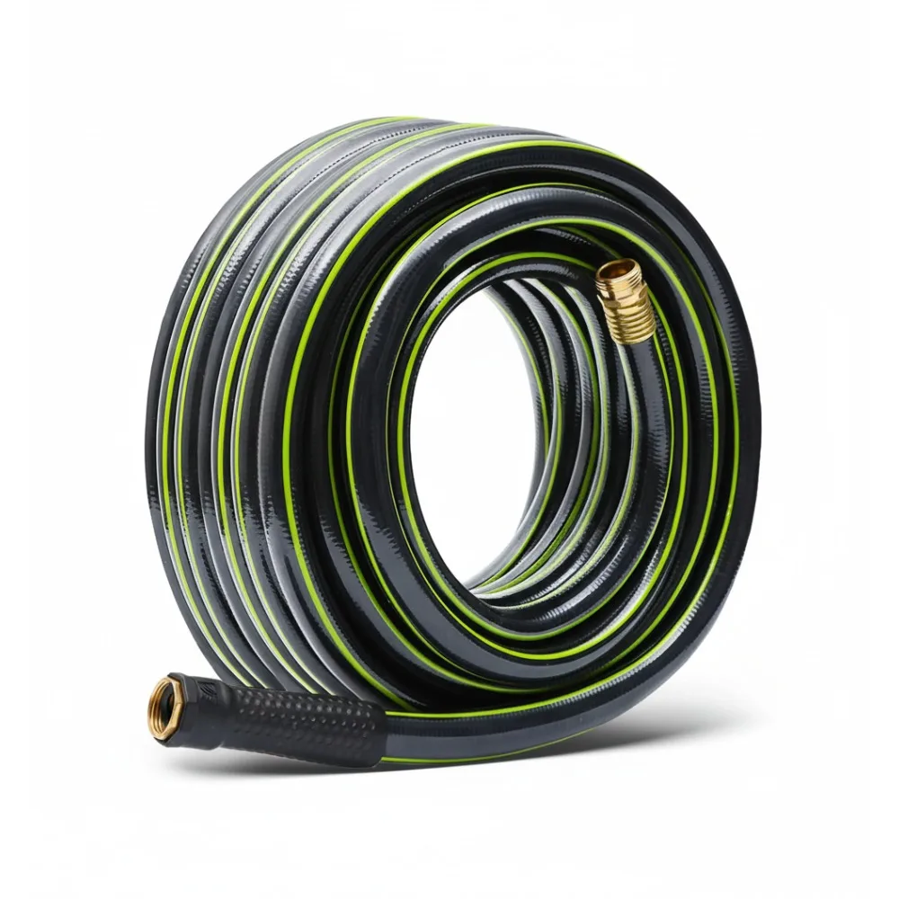 

50ft Flexible Garden Hose No Kink Leakproof Lightweight PVC Water Pipe for Yard Household Use