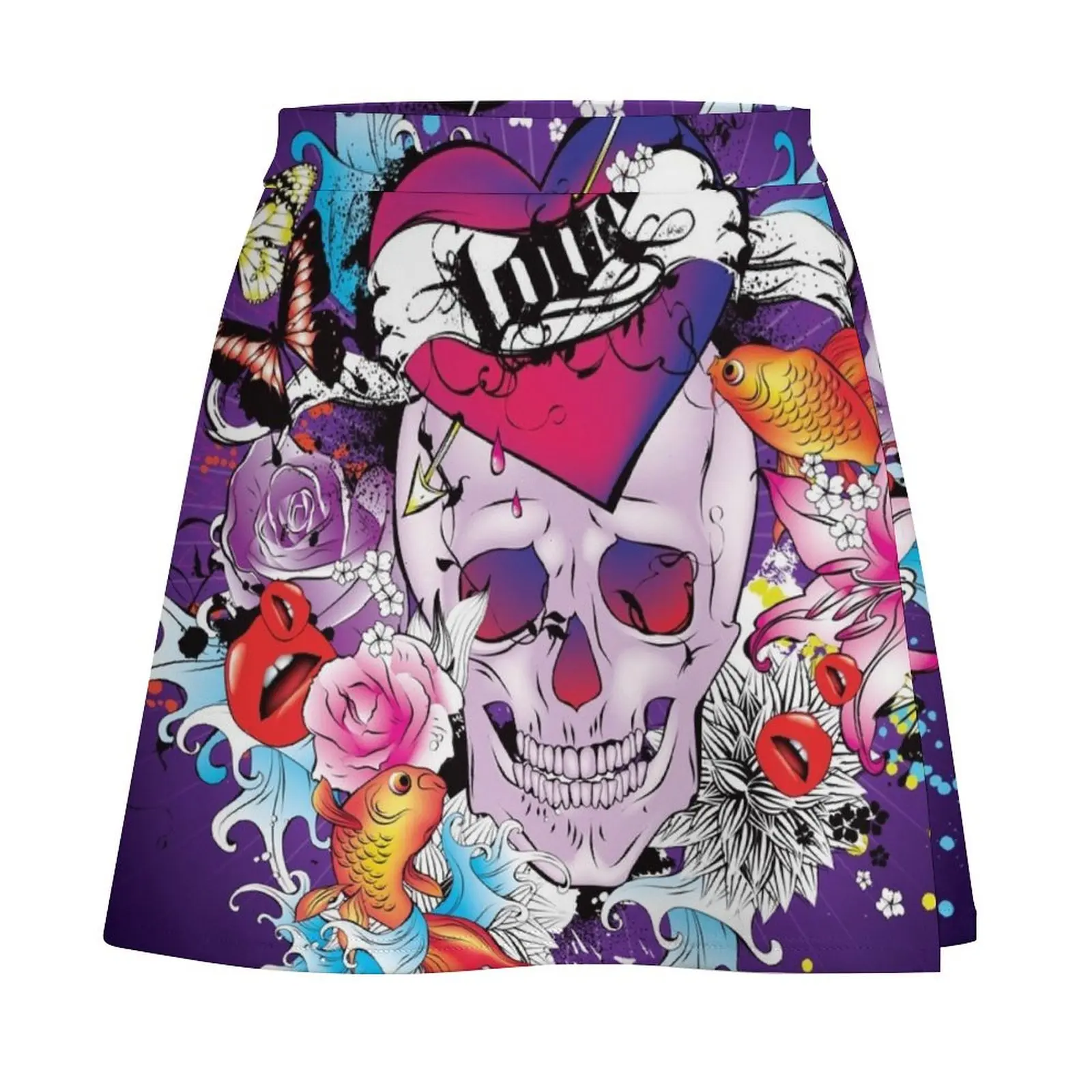 Skulls Mini Skirt sexy short mini skirts korean fashion Mini Skirt
