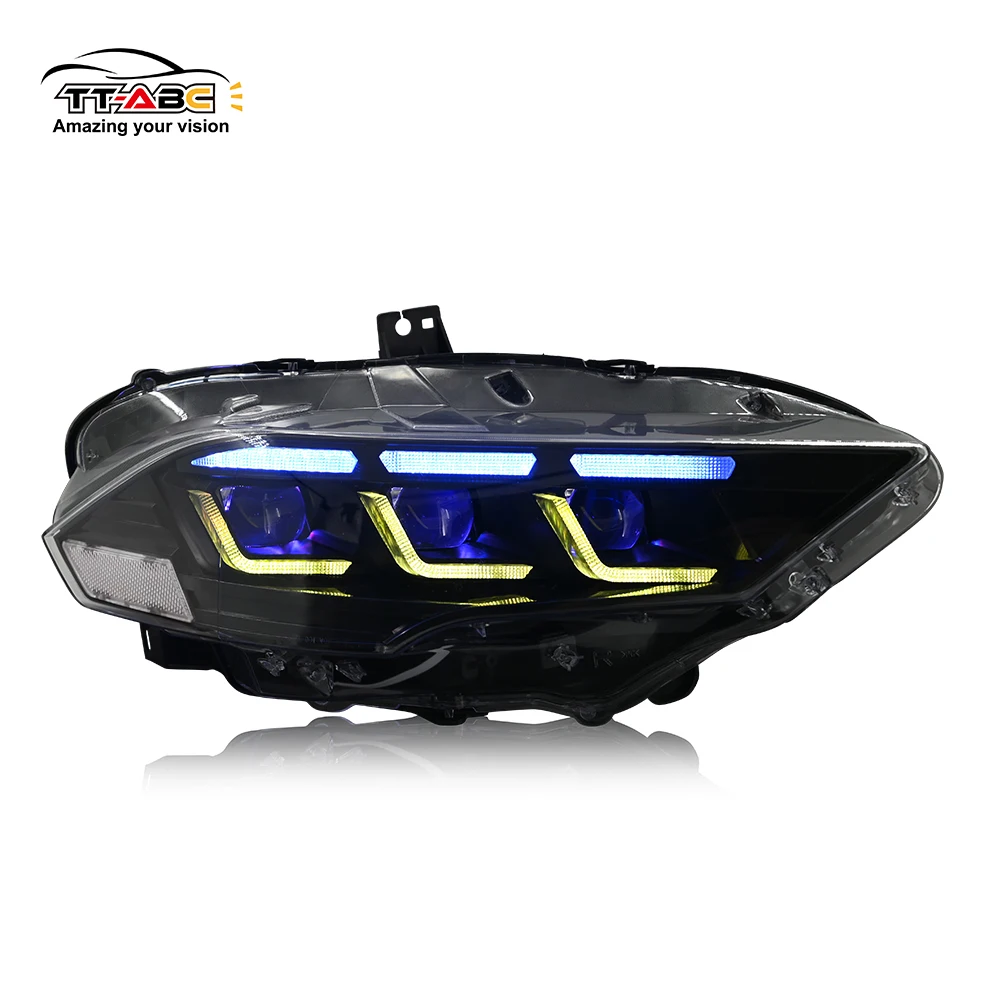 

Auto Parts for Ford Mustang 2018-2022 Headlamp Front Light Upgrade LED Laser RGB Head Lamp Headlight for Ford Mustang