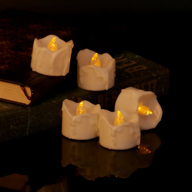 Flameless LED Electric Flickering Tea Light Candles Wedding Christmas Decor New