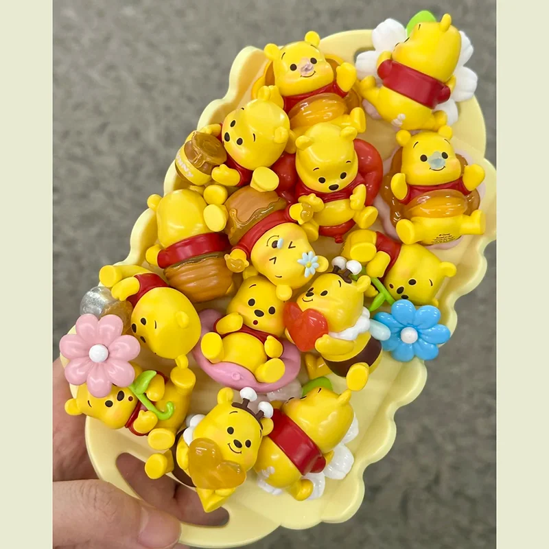 

Genuine Winnie Honey Hunt Series Blind Box Magnetic Cute Particle Ornament Trendy Play Cute Birthday Gift Desktop Room Decor