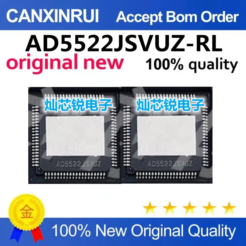 AD5522JSVUZ-RL AD5522J TQFP-80 Four-parameter measuring unit IC chip Brand new