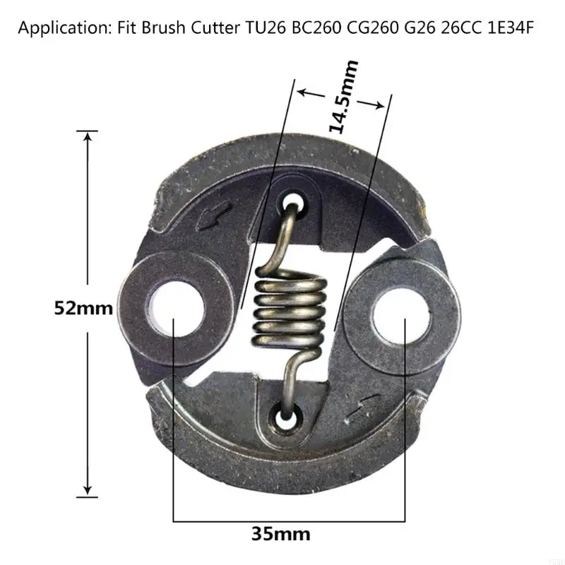 Y55E Kopling mesin pemotong rumput tahan lama untuk G26 26cc 1e34f TU26 BC260 CG260 Part Mesin Lawn