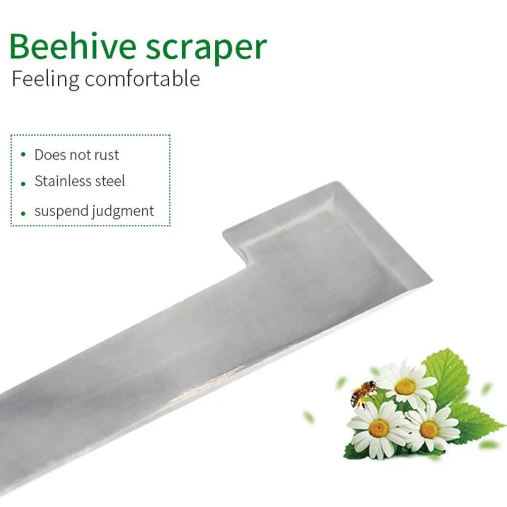 Beekeeping Tools 26.5cm J Shape Hook Beekeeper Tool Scraping Knife Frame Lifter And Scraper Stainless Bee Hive Tool