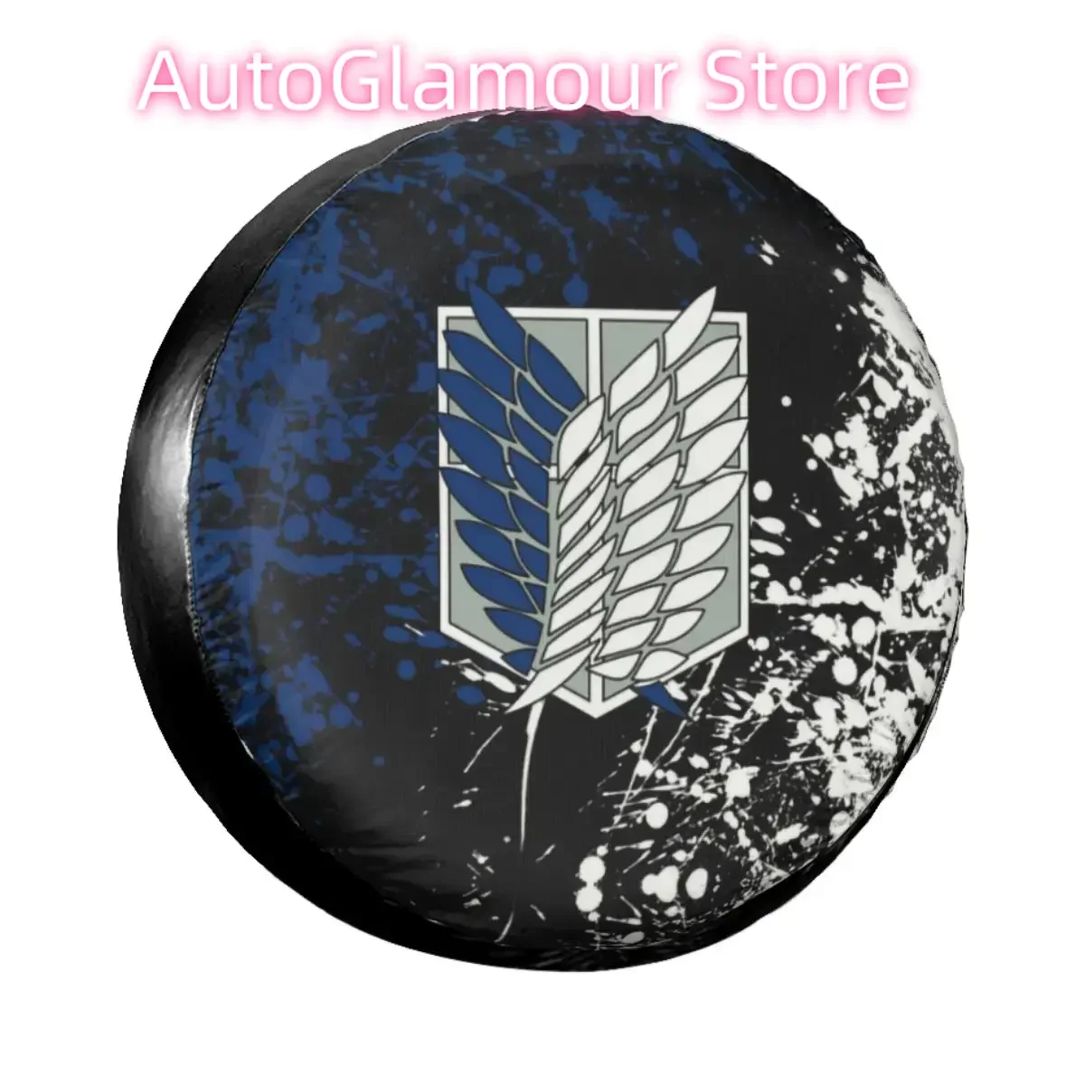 

Attack On Titan Spare Tire Cover for Mitsubish Custom Anime Manga Dust-Proof Car Wheel Covers 14" 15" 16" 17" Inch