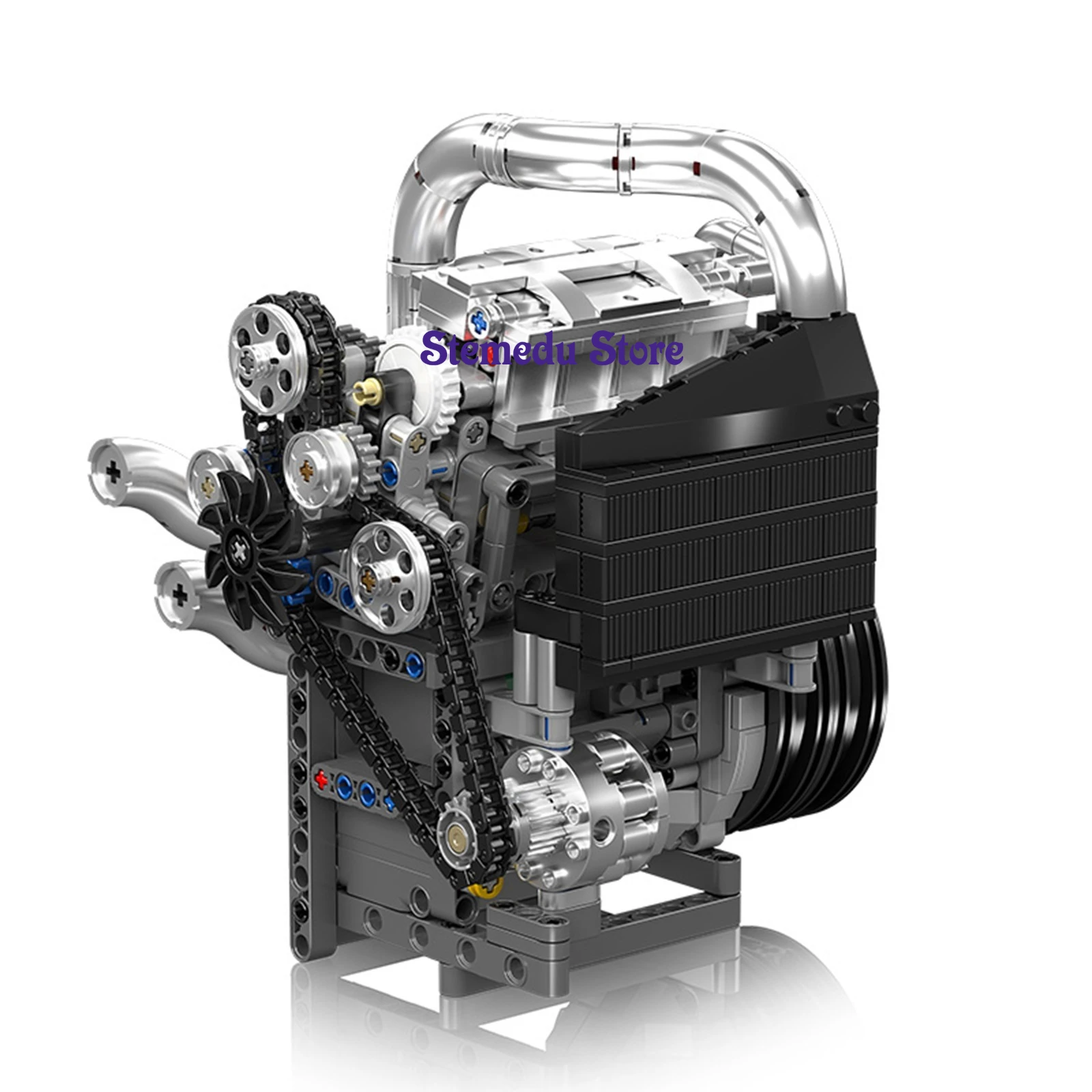 Mould King 10215 técnico NO.Koenig, piezas de accionamiento de coche, juego de juguetes de bloques de construcción de potencia de Motor para adultos y niños, regalo 739 Uds.