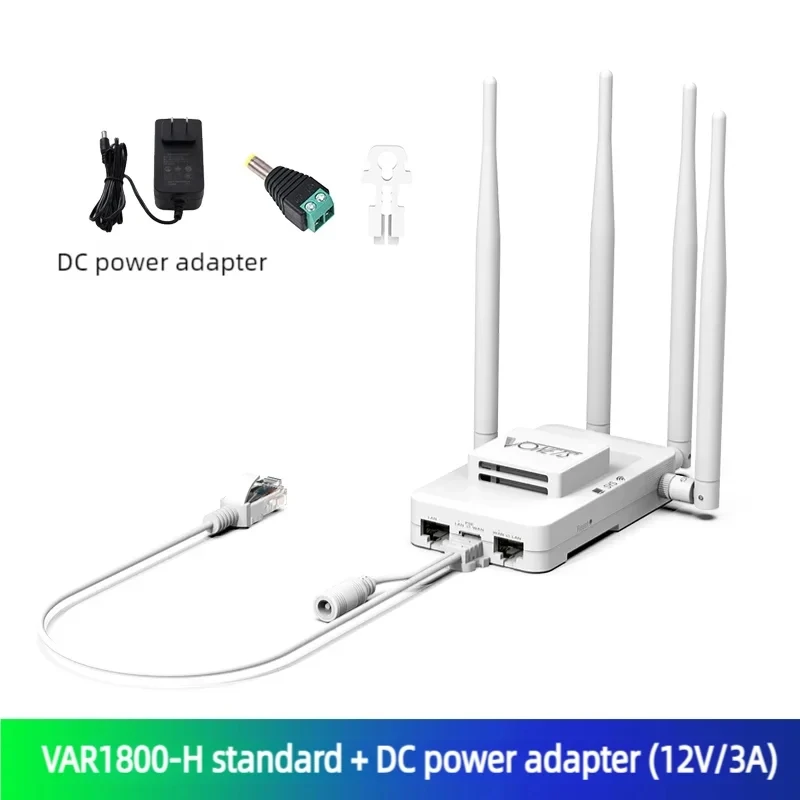 VONETS Gigabit PoE 5GHz WiFi Router Wireless Bridge Repeater WiFi to Ethernet Adapter 1000M Range Extender DVR IoT VAR1800-H