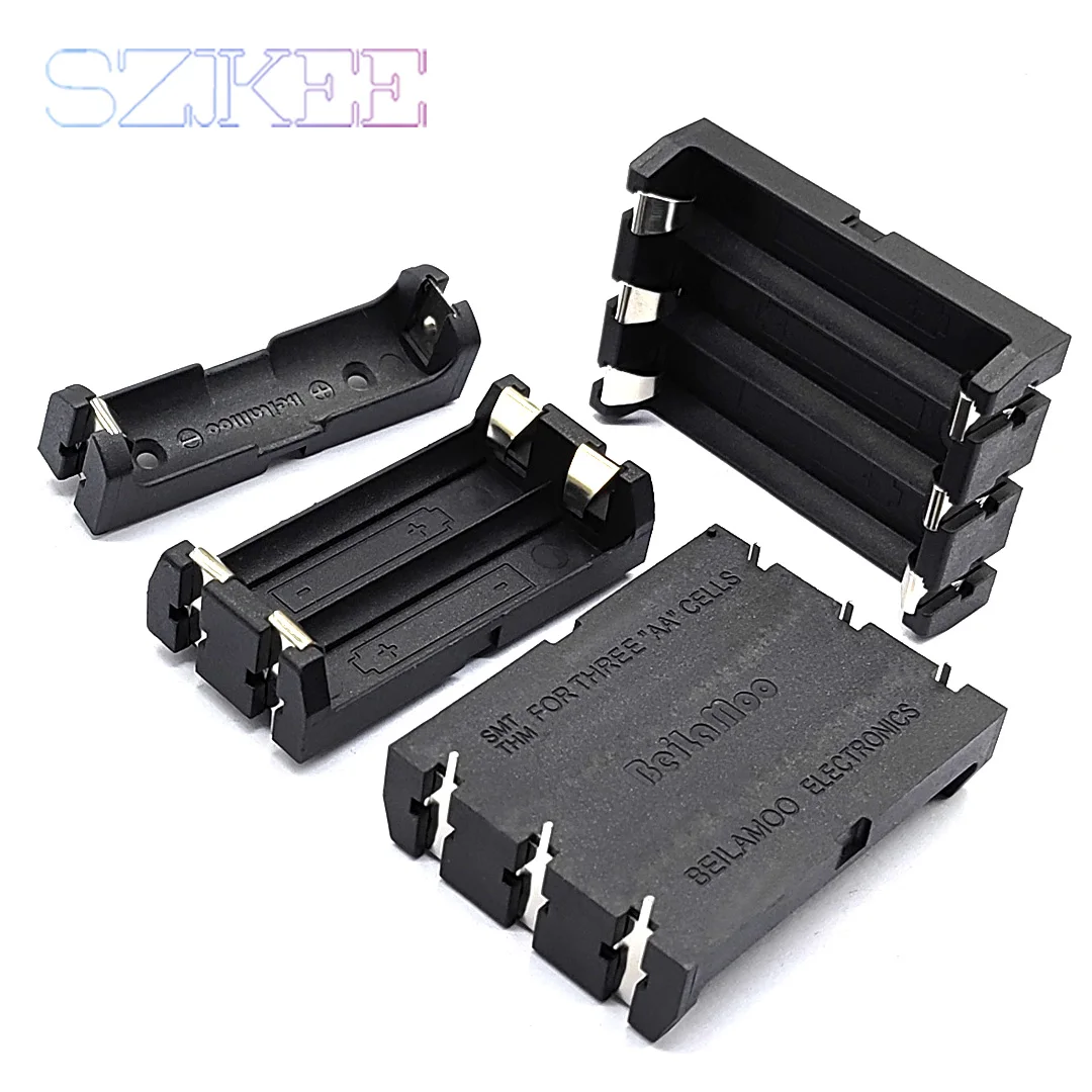 AA Battery Holder SMT With Pin AA Battery Box 14500 Battery Case With Pins SMD 1/2/3 Slot AA standard container