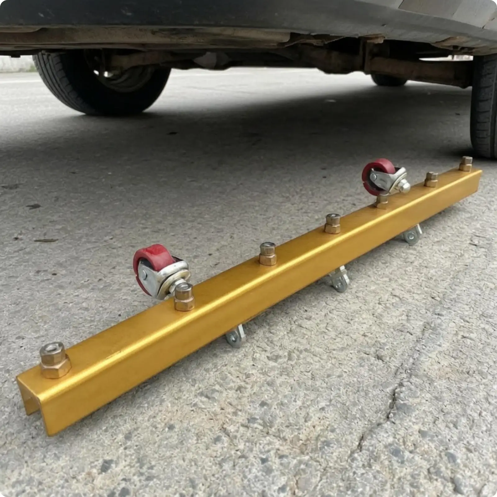 Road Cleaner Brush High Pressure Washer Nozzle Stainless Steel Wide Area Cleaning Bar for Car Undercarriage and Floor