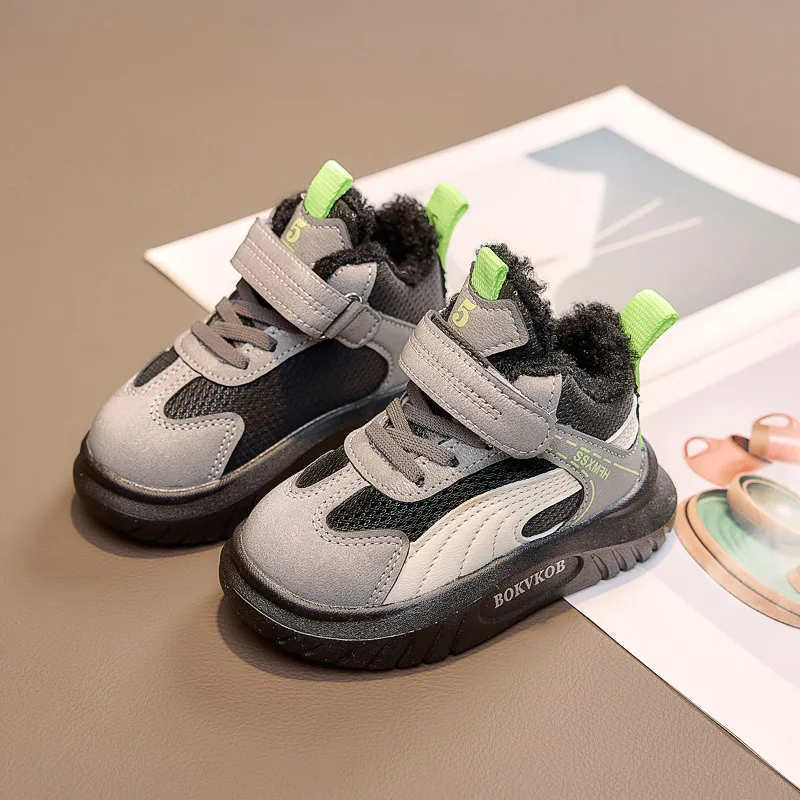 2026 New Kids Wide Toe Barefoot Causal Shoes Boys/Girls Winter Minimalist Sneakers | Girls Boys Warm Shoes Toddler Little Kids