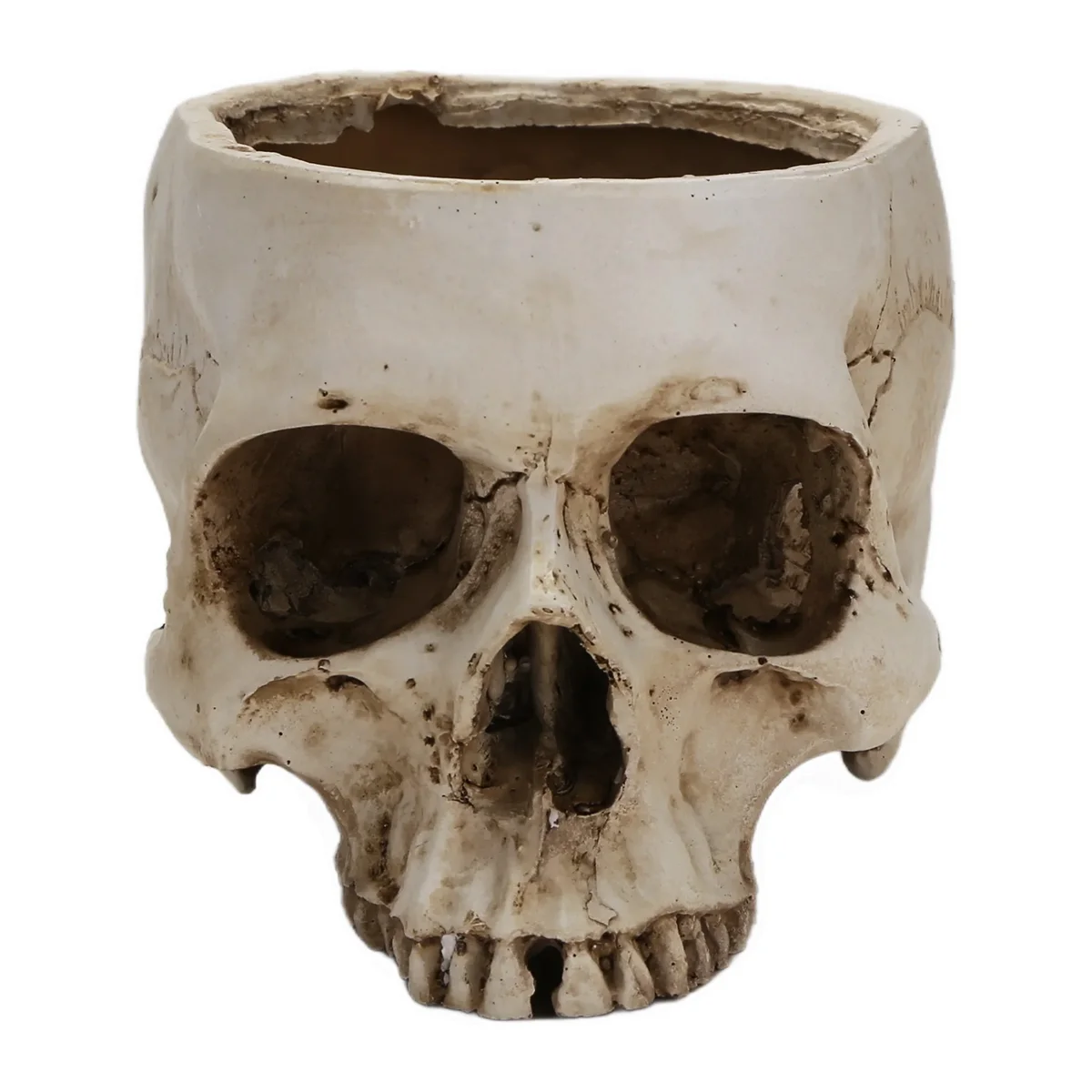 Skull Skeleton Candlestick Holder Skull Candle Holder Tealight Cup Gothic Resin Candlestick Crafts for Halloween Decor A