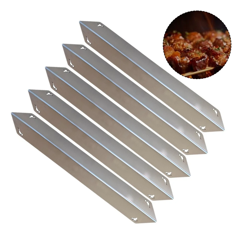 Backyard Barbecues 38.8*6.6cm Seasoning Bars Grill Replacement Parts Even Heat Dispersion Fits 300 Series Grills