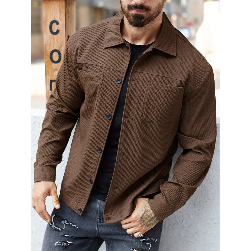 

Casual Collar Shirt W 25834 Lapel Men's Fashion Spring Season Non-Shrinking Other Material 100% Pattern Color Block
