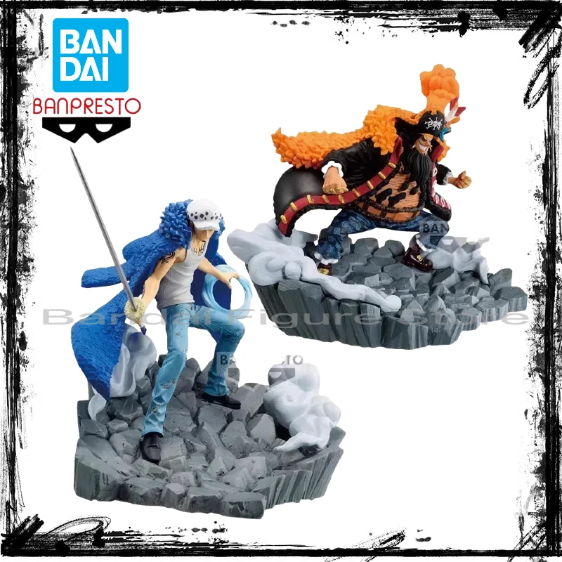 

In Stock Bandai Banpresto ONE PIECE Trafalgar D Water Law VS Marshall D Teach Anime Action Figure Model Collectible Toys Gift