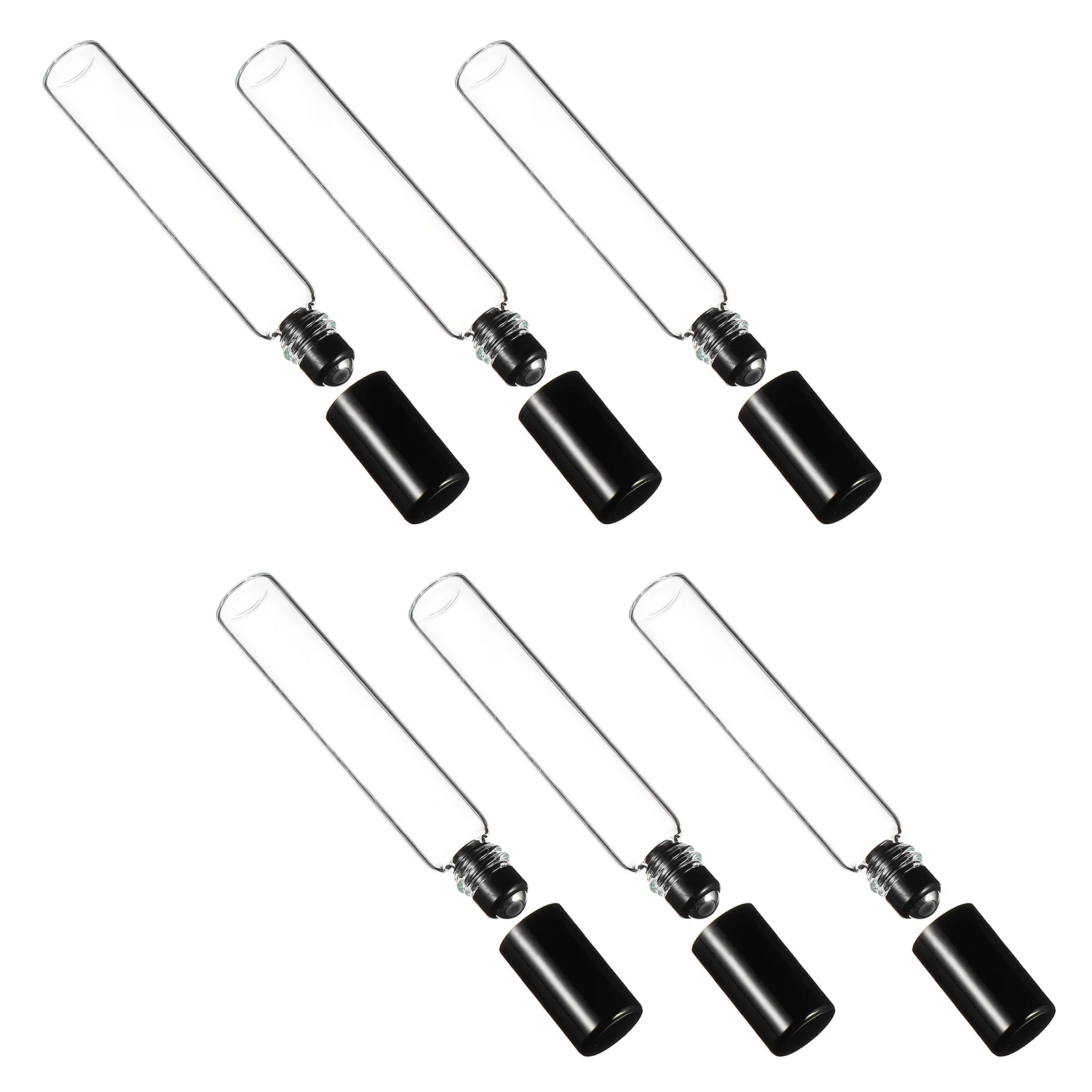 

6Pcs Rollerball Bottle Essential Oil Glass 10ml Leakproof Steel Ball Roller Refillable Empty Bottles Perfume Vials Portable