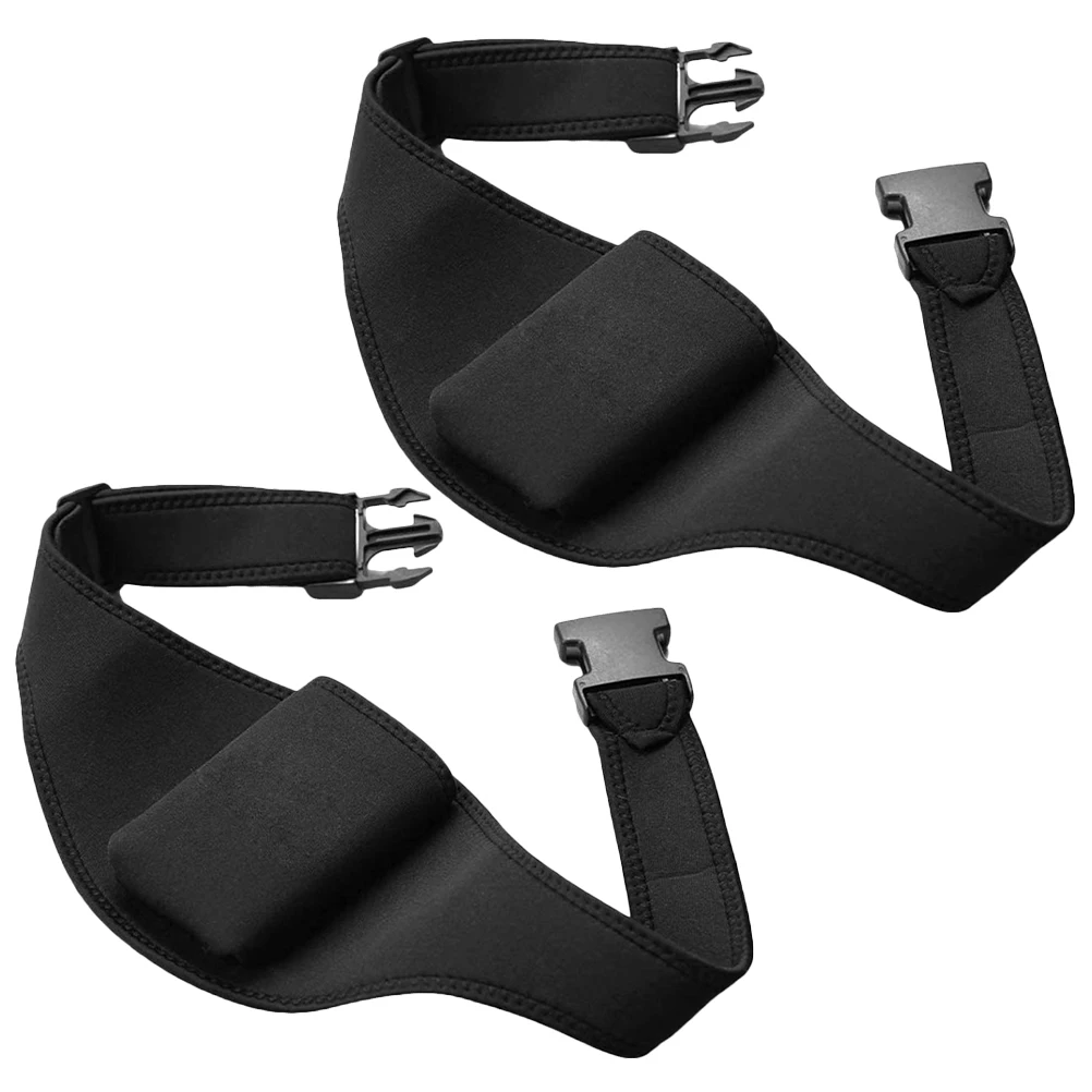 

2pcs Black Microphone Belt Bag Fitness Trainer Holder Workout Pouch Portable Mic Storage Sports Audio Device Adjustable