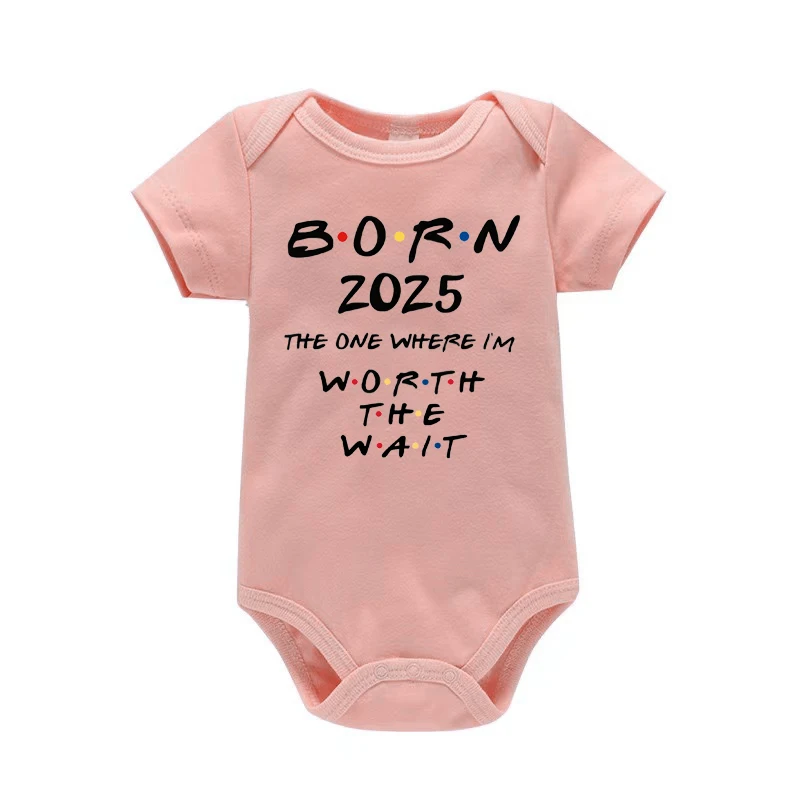 Pregnancy Announcement Born in 2025 Baby Bodysuit Baby Coming Soon Gift Newborn Baby Romper Baby Pregnancy Reveal Clothes