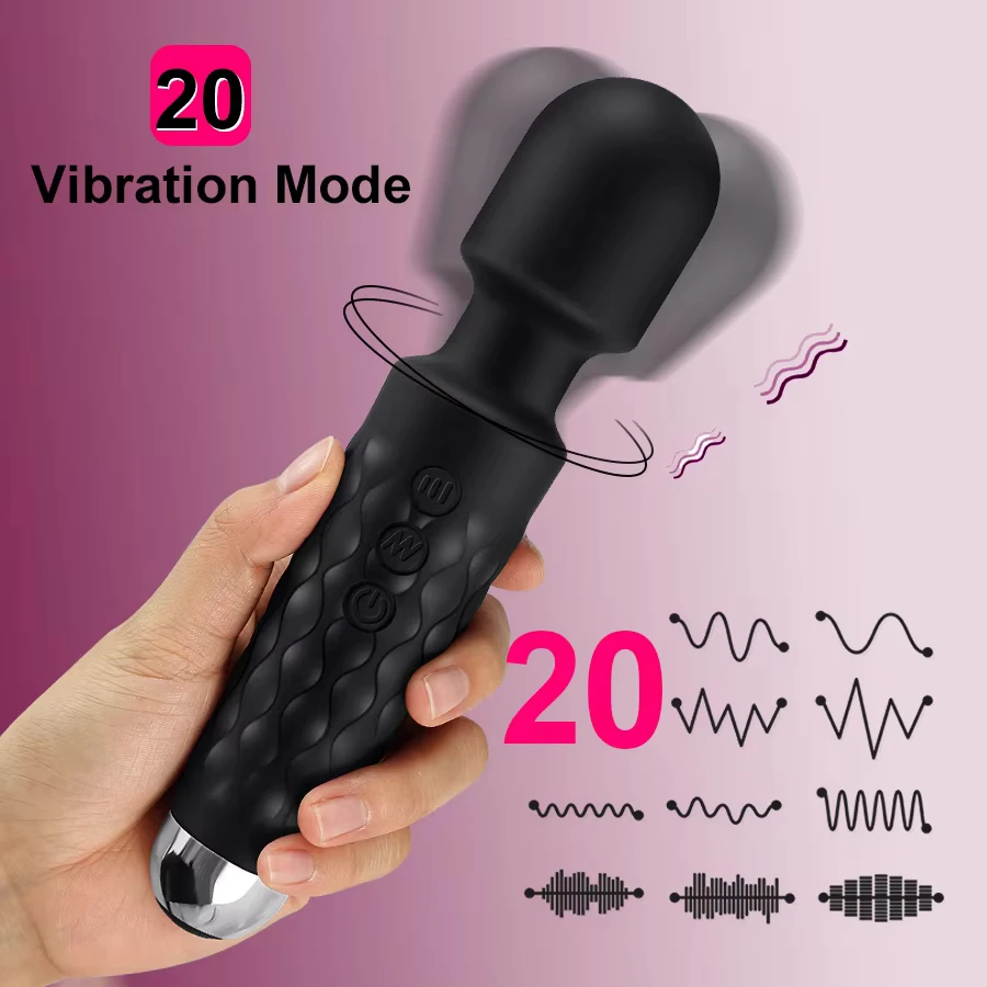 Powerful Magic Wand Vibrators for women Clitoris Stimulator AV Stick G Spot Massager Female Masturbator Sex Toys for Woman