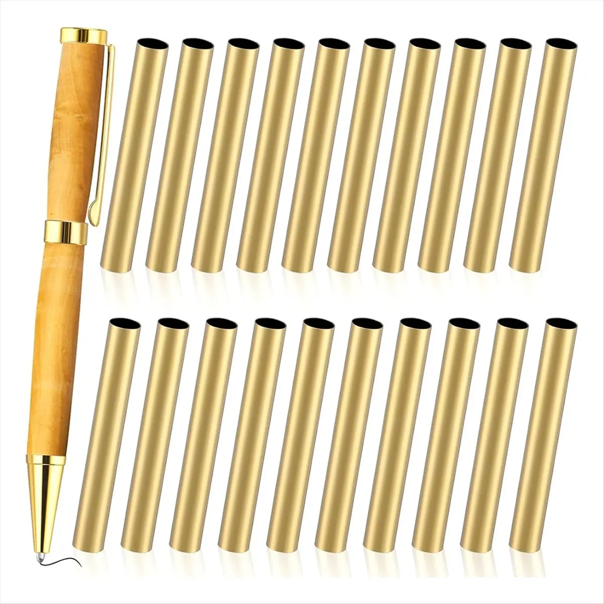 AA973~20pcs 7mm Slim Pen Pen Transfer Brass Pen Replacement Accessories for DIY Pen Making Supplies Friends Gifts