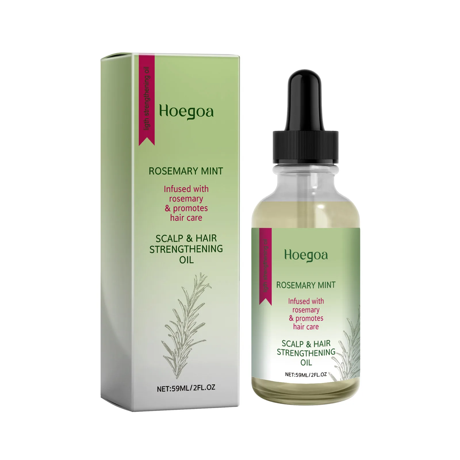 

Hoegoa Scalp Hair Strengthening Oil Hair Thick Hair Solid Hair Soft Hair Dry Damaged Care 2pcs