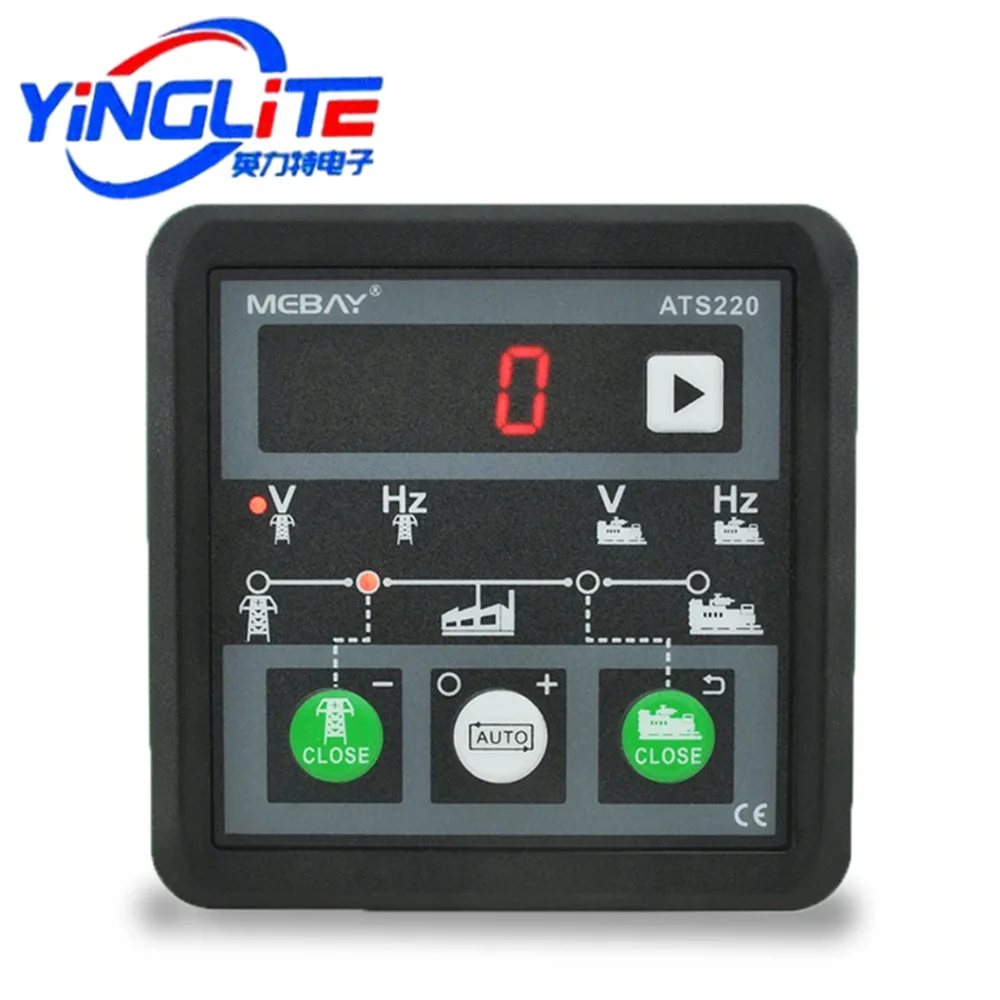Original ATS220 Generator Set ATS Switch Controller Automatic Manual LED Display Generator Set ATS Controller ATS220