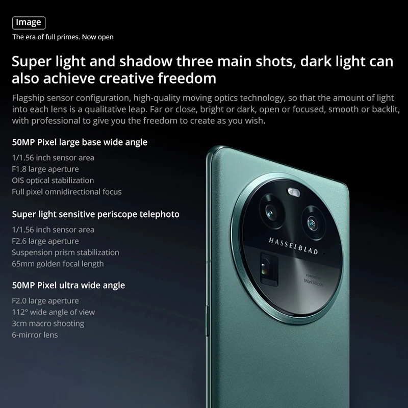 Nowy inteligentny telefon Oppo Find X6 6.74 "AMOLED 120HZ ekran odcisk palca wymiar 9200 50.0MP aparat 80W ładowanie