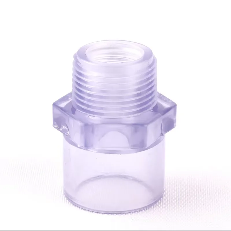 

20~63mm Blue Transparent UPVC Pipe Connectors Aquarium Fish Tank Drainage Pipe Quick Fittings Garden Irrigation Tube Joint Valve