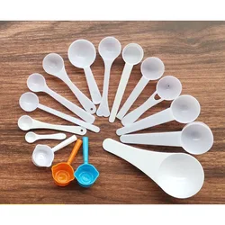 Kitchen Measuring Spoon Teaspoon Coffee Sugar Scoop Baking Cooking Tool Kitchen Measuring Tool with Scale Plastic Tiny Spoon