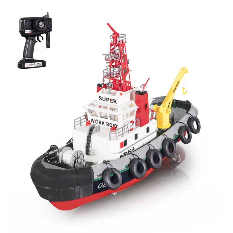 60CM RC Fire Boat Spray Water 10KM/H Remote Control Speedboat High Speed Racing Big RC Boat Endurance 20 Minutes Kids Boys Gift