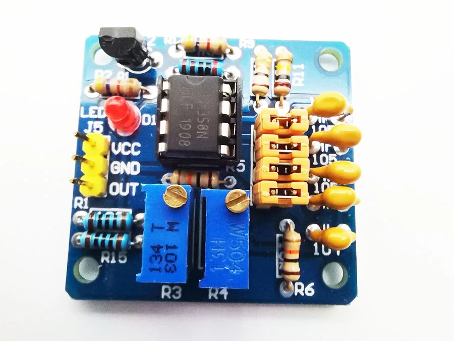 2pcs NE555 Pulse Module Upgraded LM358 Duty Cycle and Frequency Adjustable Module Square Wave Rectangular Wave