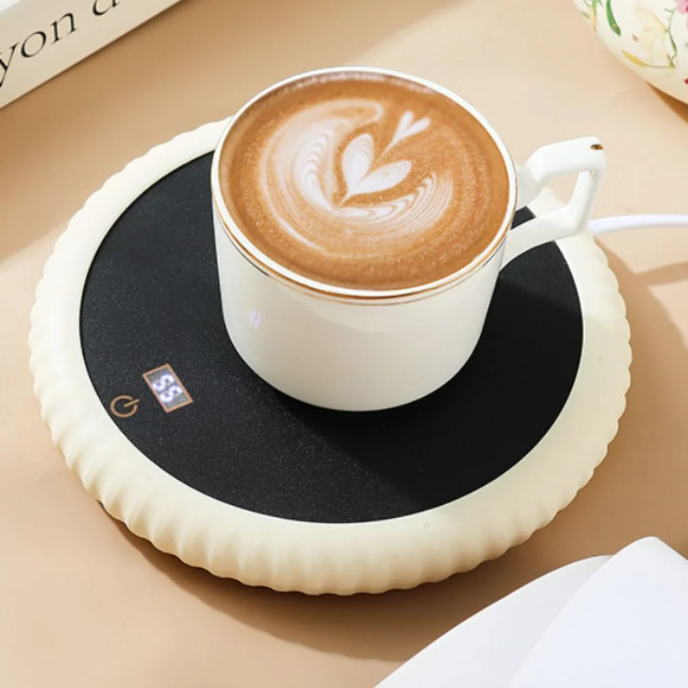 

Intelligent Touch Control Cat Bowl Heater Round Temperature-adjustable Dish Heating Plate Electric Non-slip