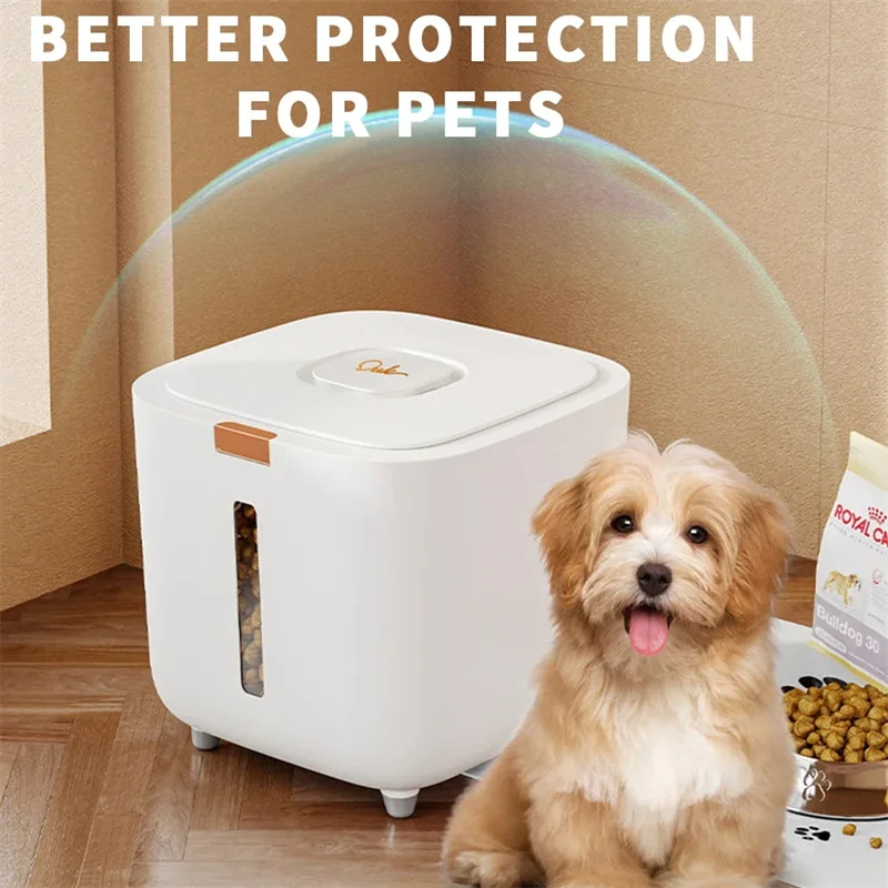 Pet Food Storage Barrel Large Capicity Storage Jar Food Sealed Moisture Proof Pet Cat Dog Food Bucket Container Box with Lid