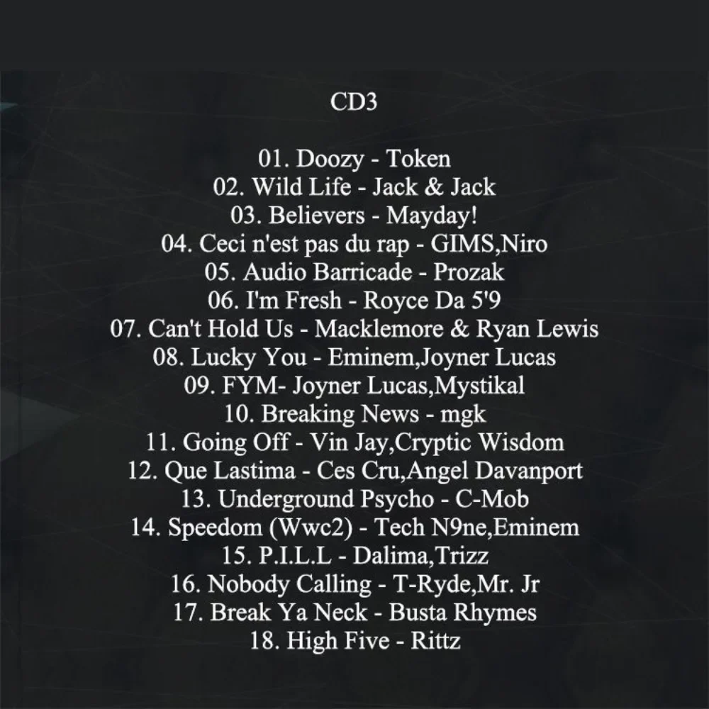 Chopper Fast Rap 4CD - هيب هوب عالي الطاقة وموسيقى الراب الإنجليزي غير الخسارة للسيارة والاستماع اليومي والإيقاعات الديناميكية